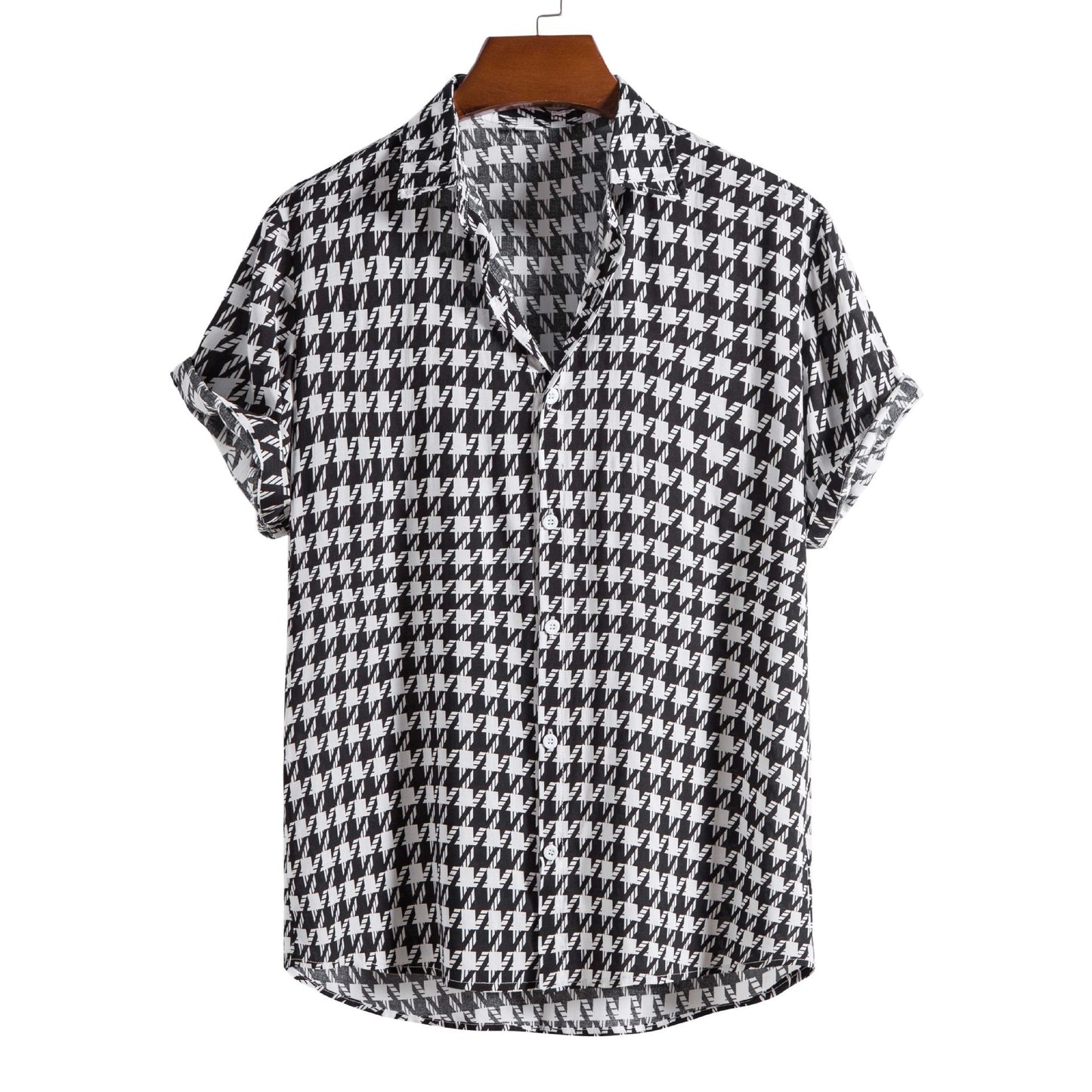 “Cotton Thin Printed Short Sleeve Shirt for Men – lightweight, breathable men’s shirt with trendy prints, ideal for warm weather and relaxed style – Hot Deal Warehouse menswear”

