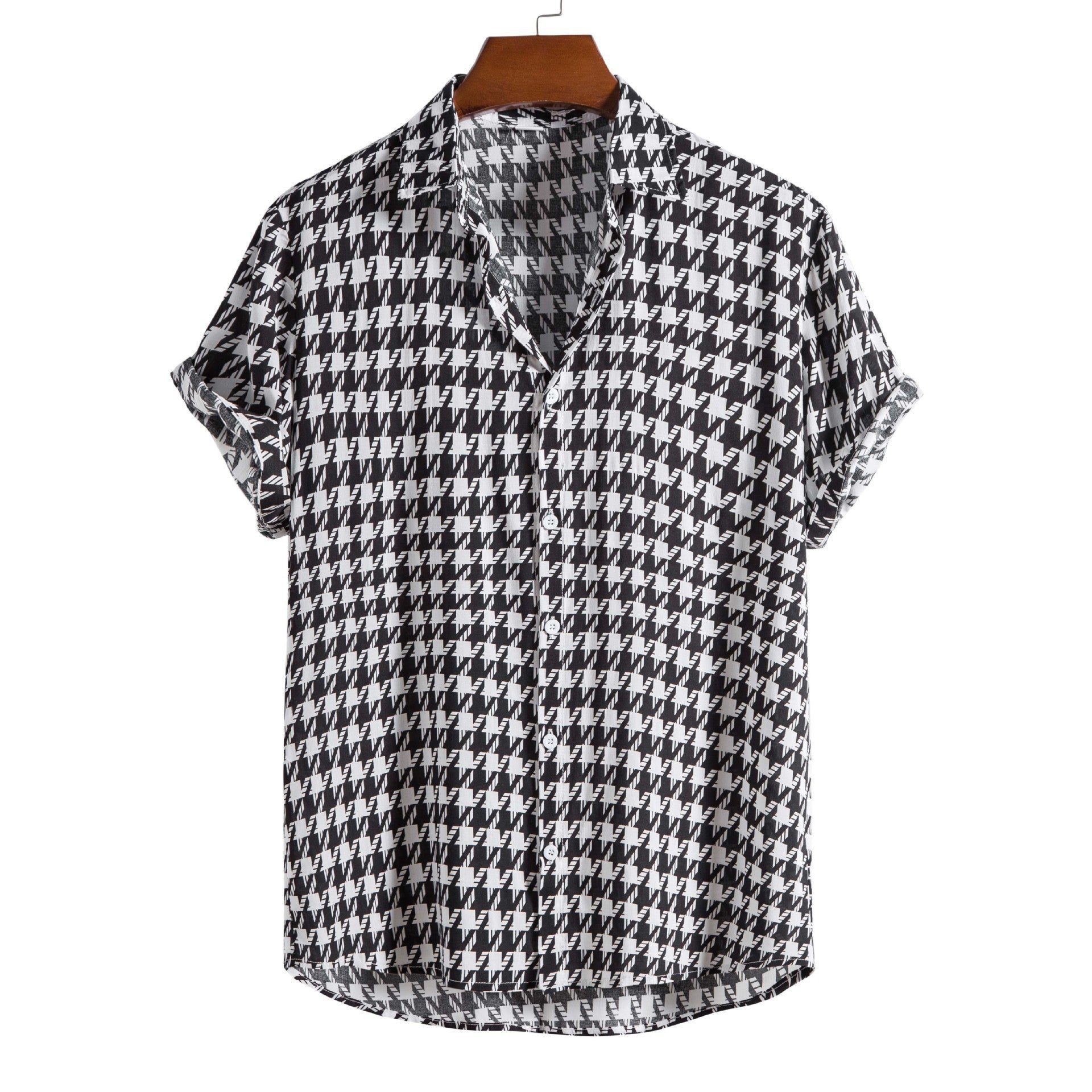“Cotton Thin Printed Short Sleeve Shirt for Men – lightweight, breathable men’s shirt with trendy prints, ideal for warm weather and relaxed style – Hot Deal Warehouse menswear”

