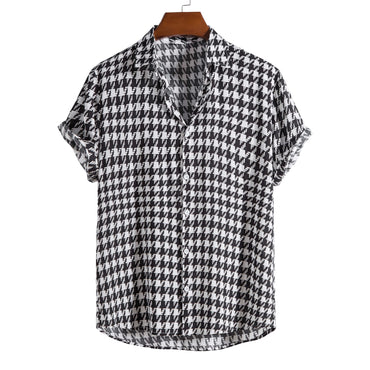 “Cotton Thin Printed Short Sleeve Shirt for Men – lightweight, breathable men’s shirt with trendy prints, ideal for warm weather and relaxed style – Hot Deal Warehouse menswear”

