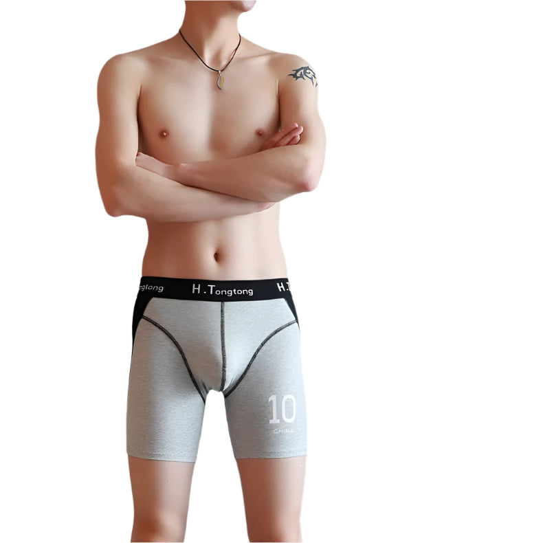 Men’s breathable fitness underwear – anti-chafe cotton sports briefs

