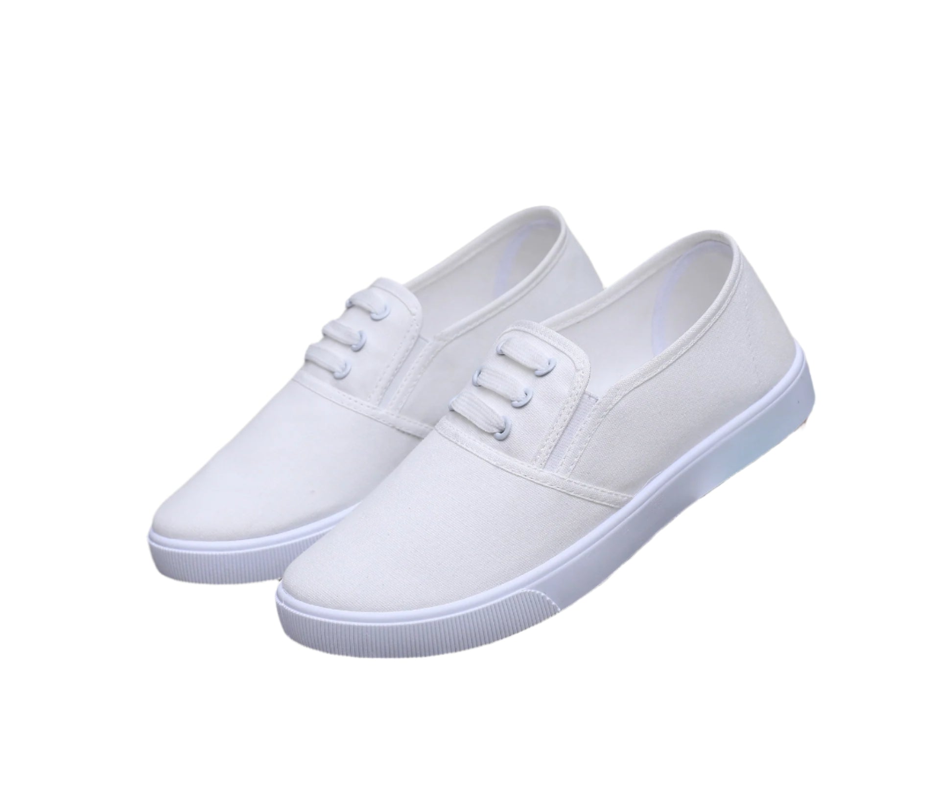 Comfortable slip-on canvas shoes for women with a flat sole, breathable upper, and versatile style, perfect for casual outings.








