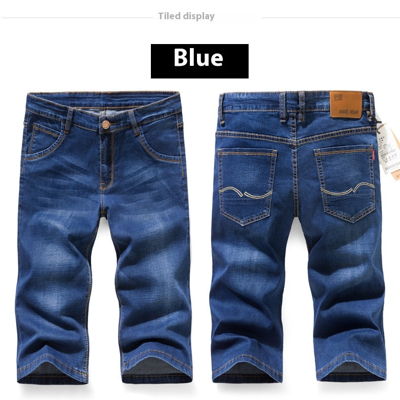 Cropped Denim Shorts Hot Deal Warehouse