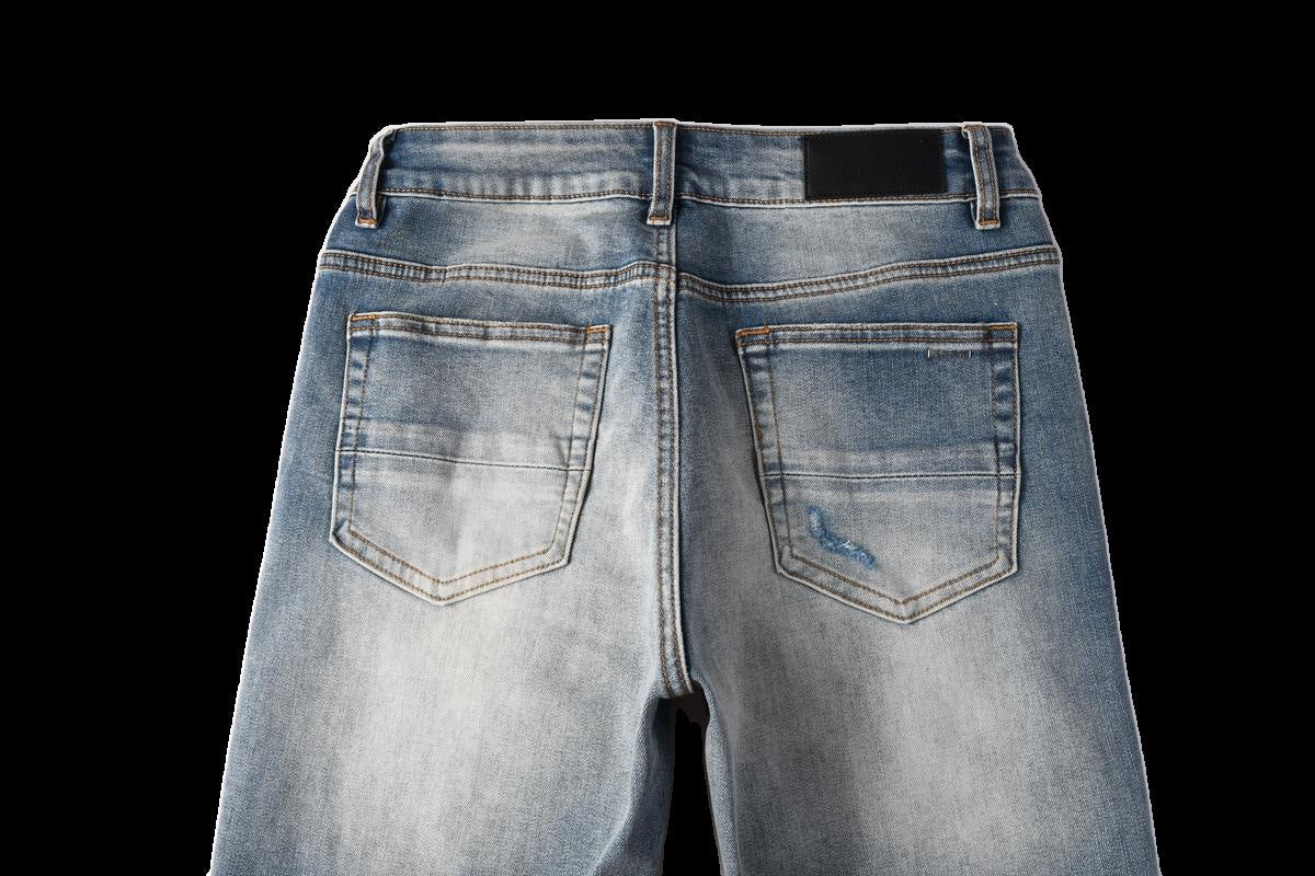 Slim-Fit Ripped Jeans Hot Deal Warehouse
