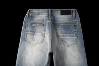 Slim-Fit Ripped Jeans Hot Deal Warehouse