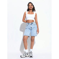 women's cropped denim pants Australia