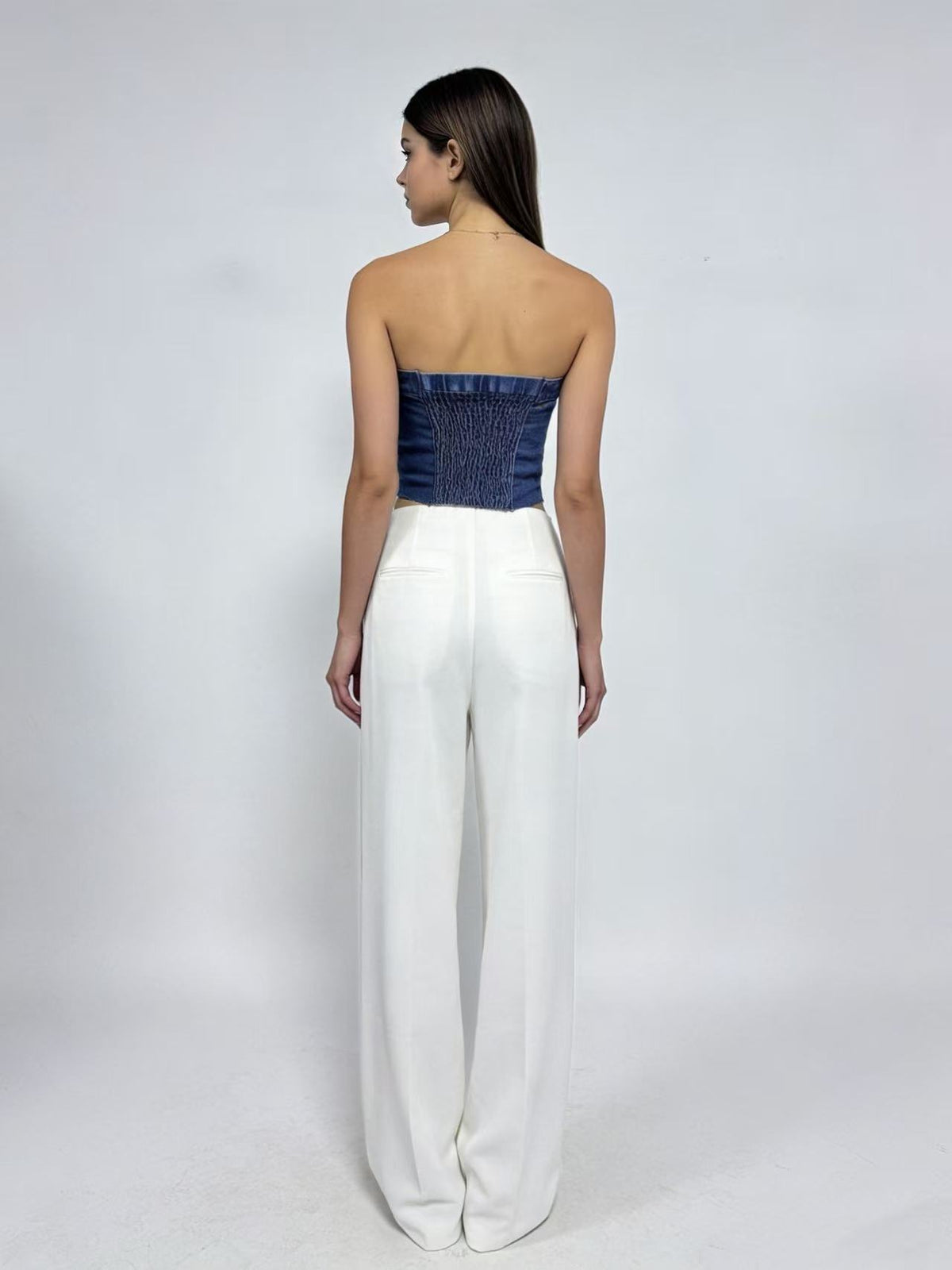 women's denim strapless top Australia