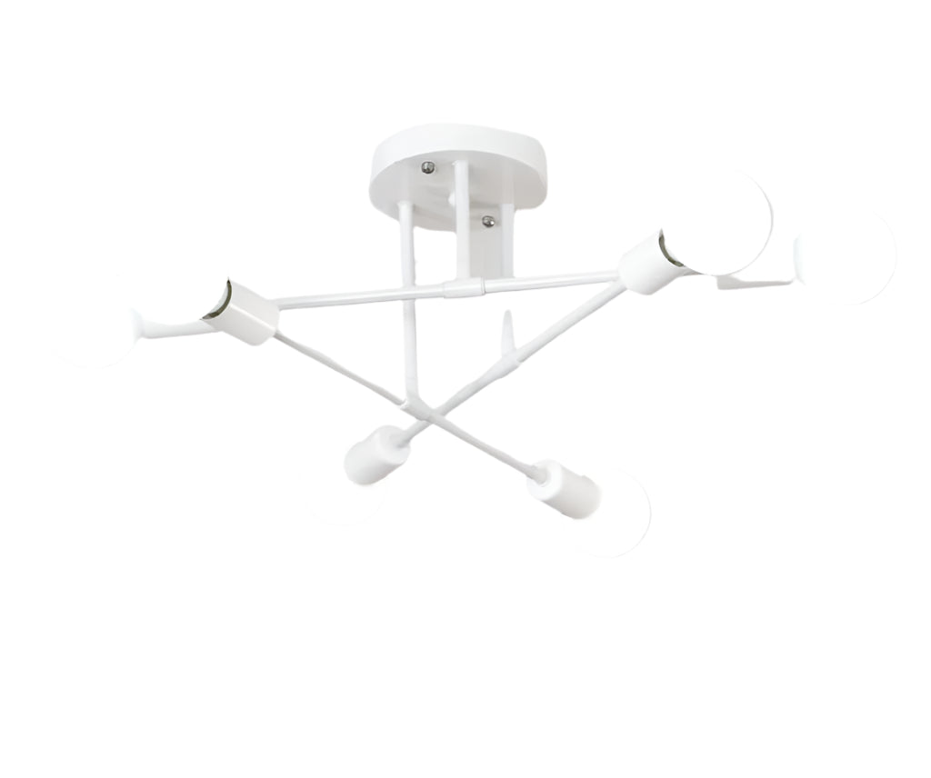 “6 head industrial wind iron art ceiling light – modern, artistic ceiling fixture with vintage industrial style for home or office – Hot Deal Warehouse lighting”


