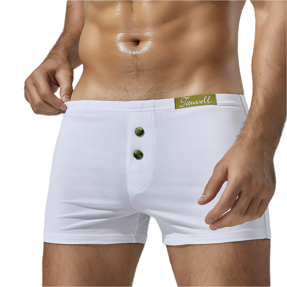 Men’s minimalist flat corner shorts in solid color – modern fit, breathable comfort

