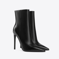 European and American Pointed-Toe Stiletto Ankle Boots – Chic and elegant ankle boots with a pointed toe and stiletto heel for a sophisticated look.








