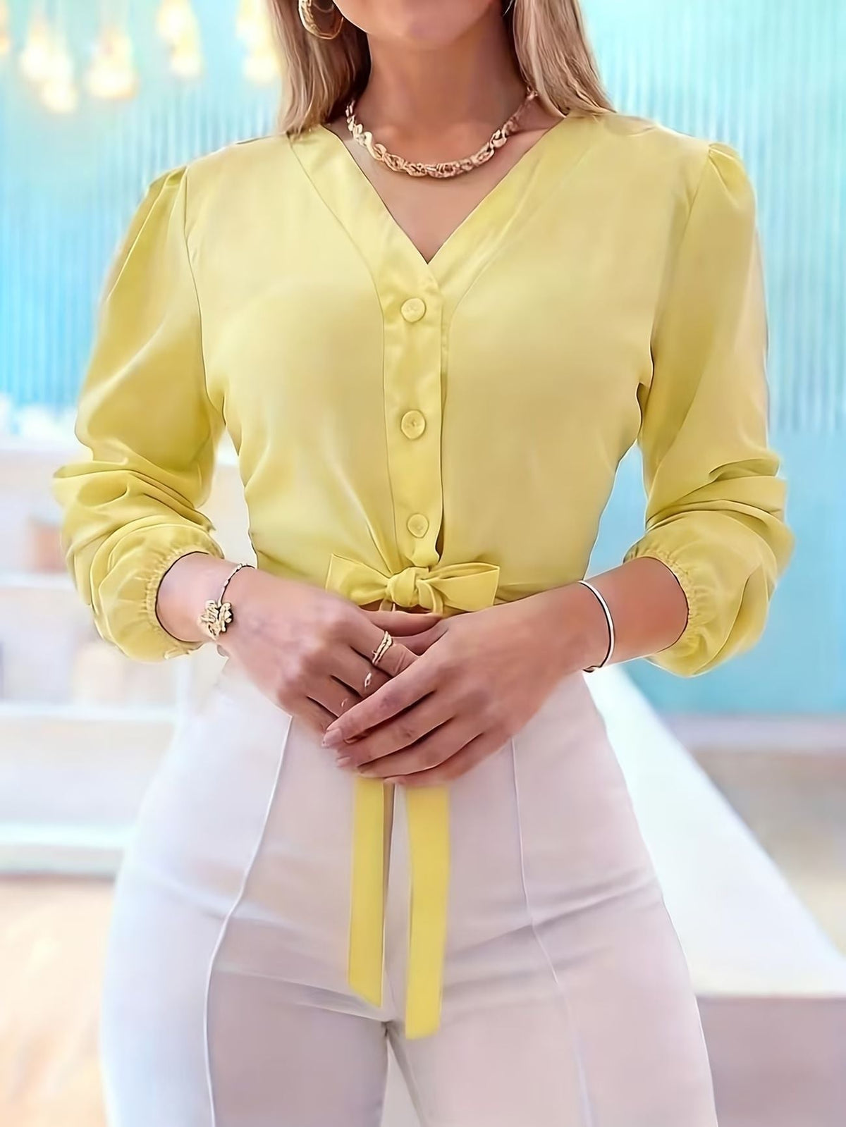 Lucy Cropped Blouse Hot Deal Warehouse
