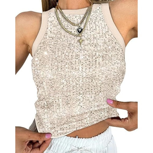 Kristella Sequin Tank Hot Deal Warehouse
