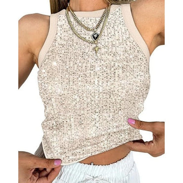 Kristella Sequin Tank Hot Deal Warehouse