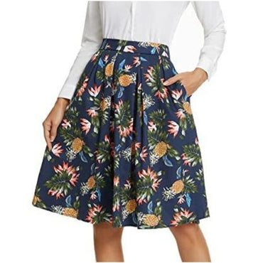 Retro Midi Skirt — Women's Vintage-inspired Midi Skirt Australia Hot Deal Warehouse