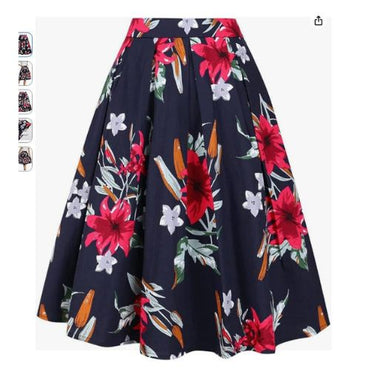 Retro Midi Skirt — Women's Vintage-inspired Midi Skirt Australia Hot Deal Warehouse