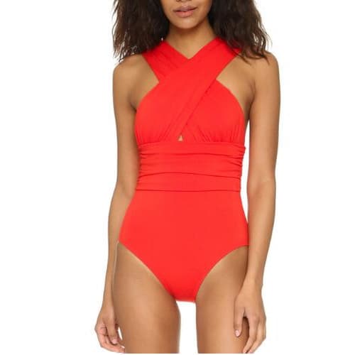 Tequila Shots Cross Halter Swimsuit Hot Deal Warehouse