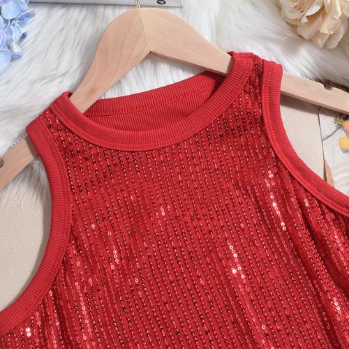 Kristella Sequin Tank Hot Deal Warehouse