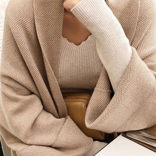 Elegant Women's Long Knitted Cardigan Hot Deal Warehouse